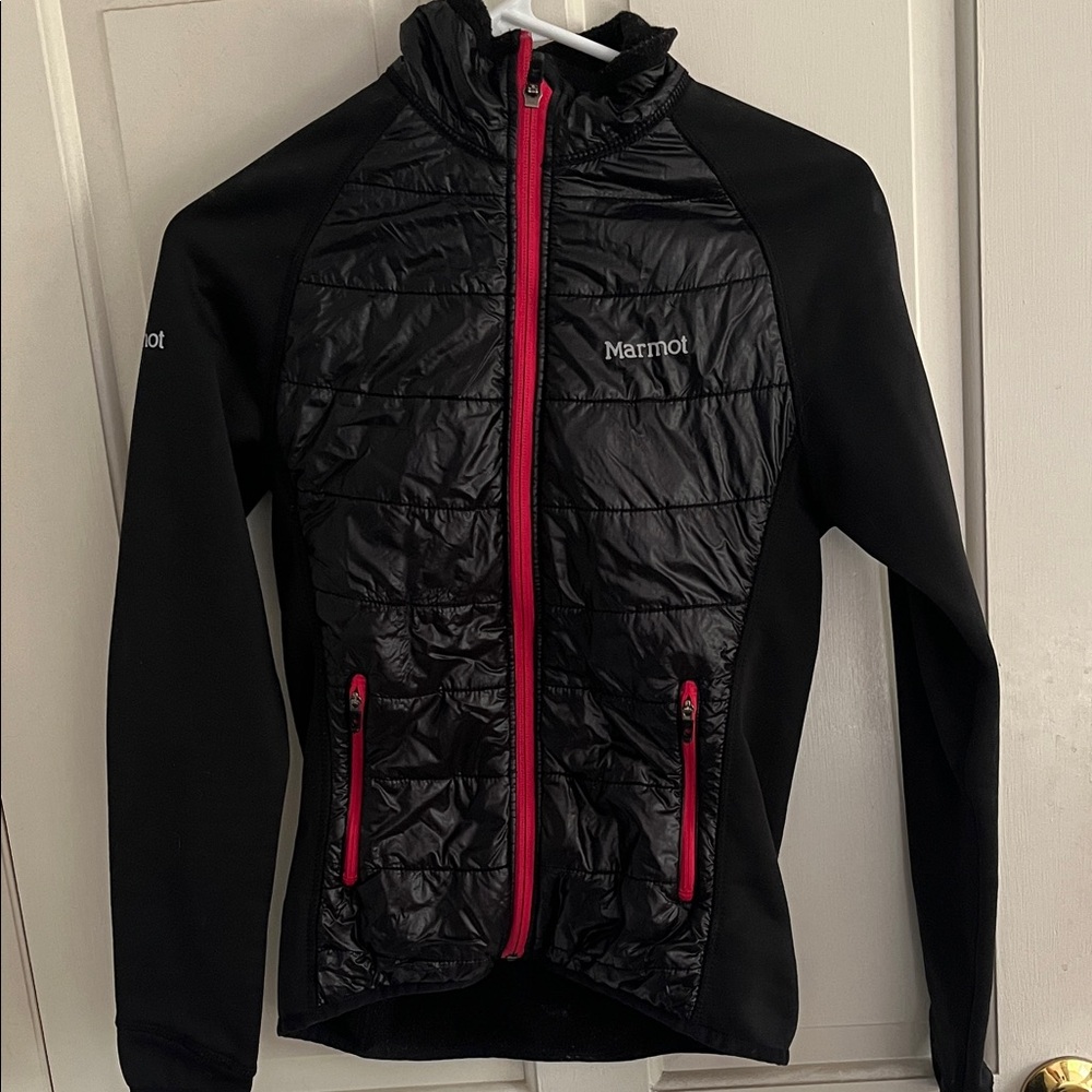 Marmot Black Jacket with Pink Accents